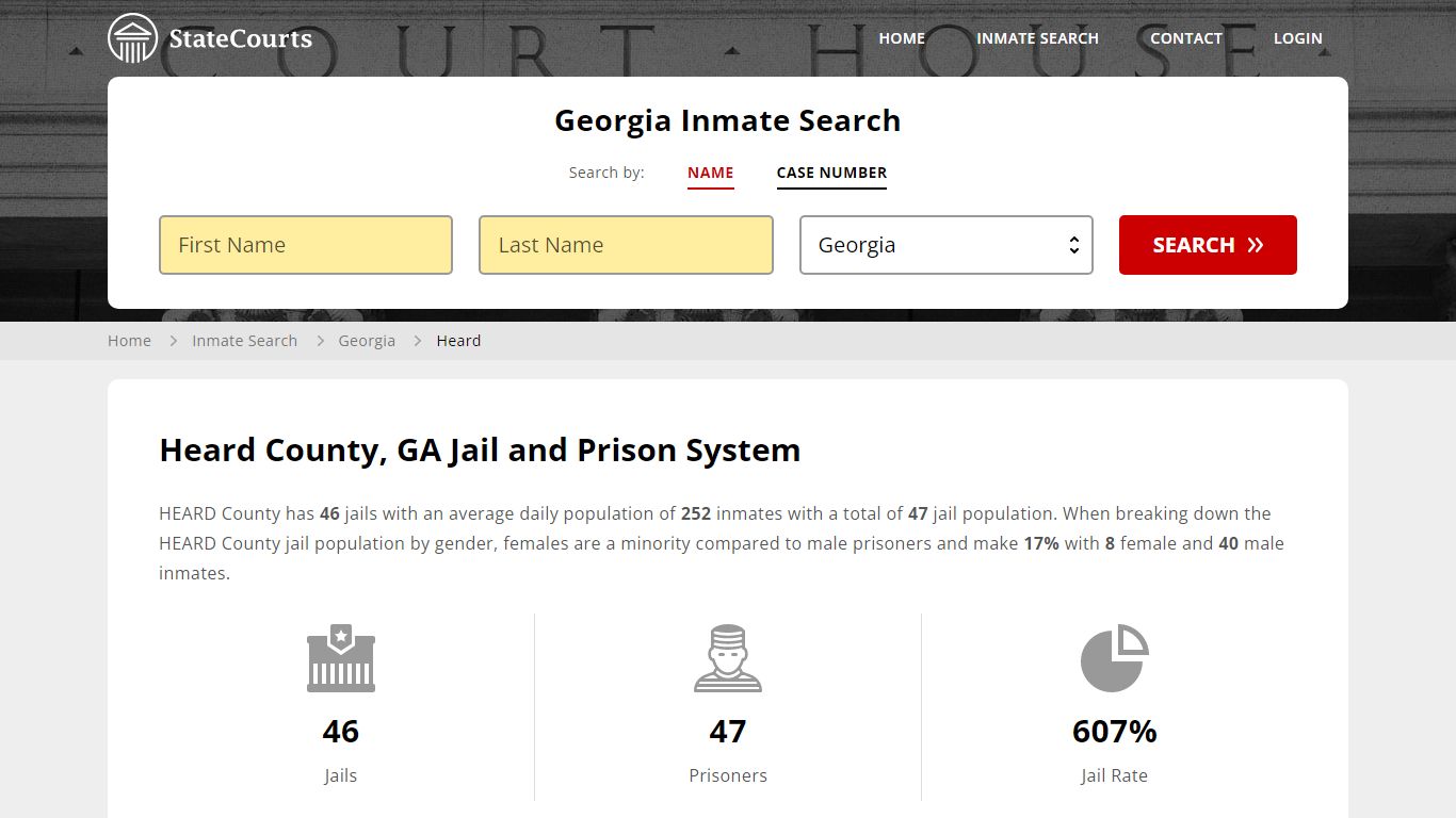 Heard County, GA Inmate Search - StateCourts